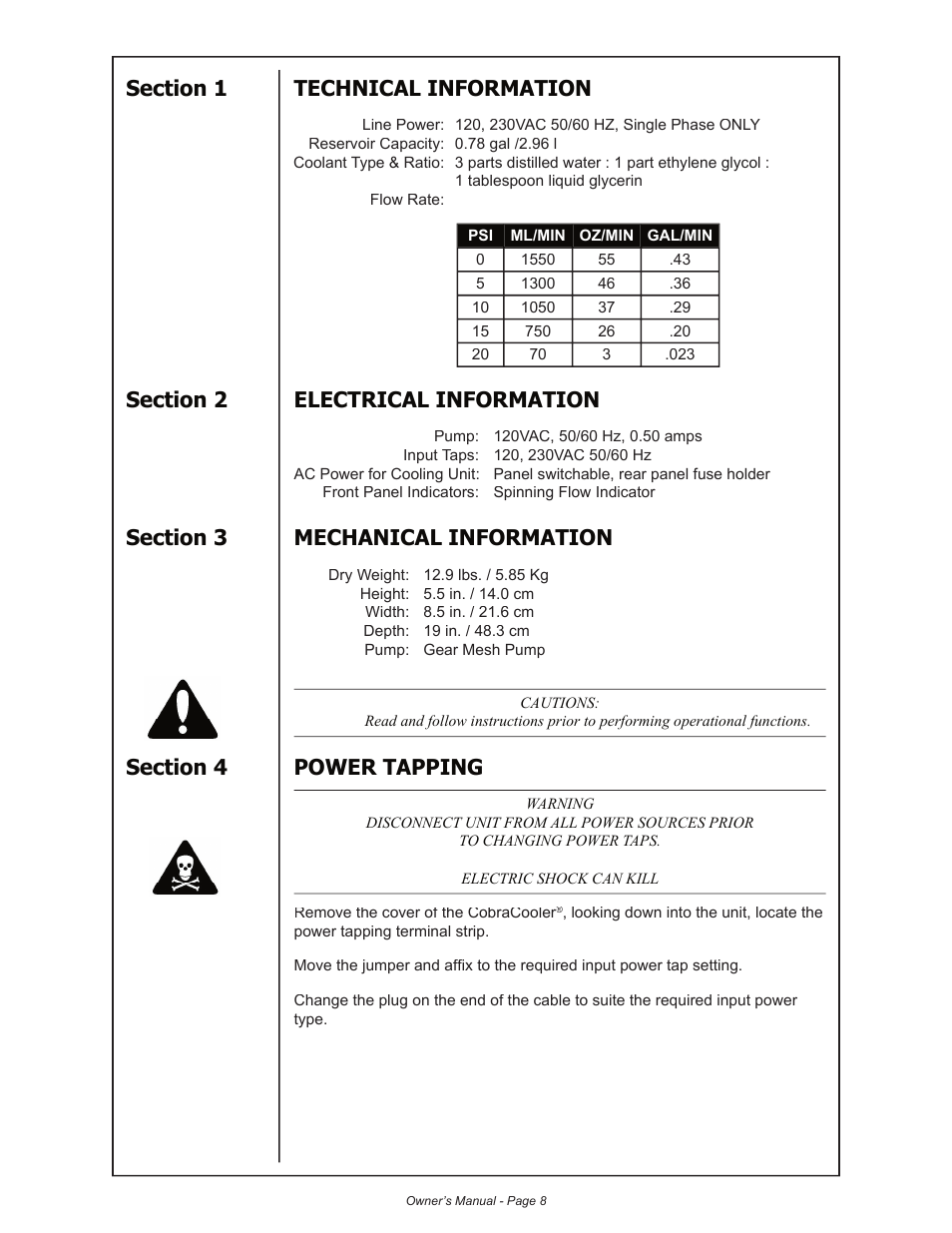 MK Products CobraCooler 2005 User Manual | Page 9 / 14