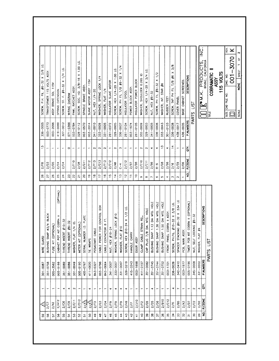 MK Products Cobramatic II User Manual | Page 29 / 45