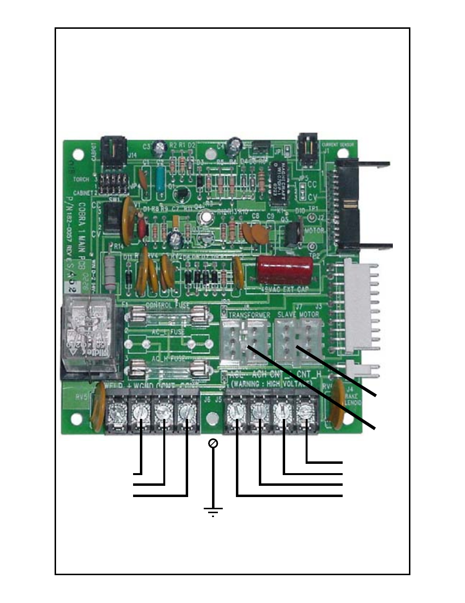 J7 j8 j5 j6 | MK Products Cobramatic 120VAC User Manual | Page 20 / 47