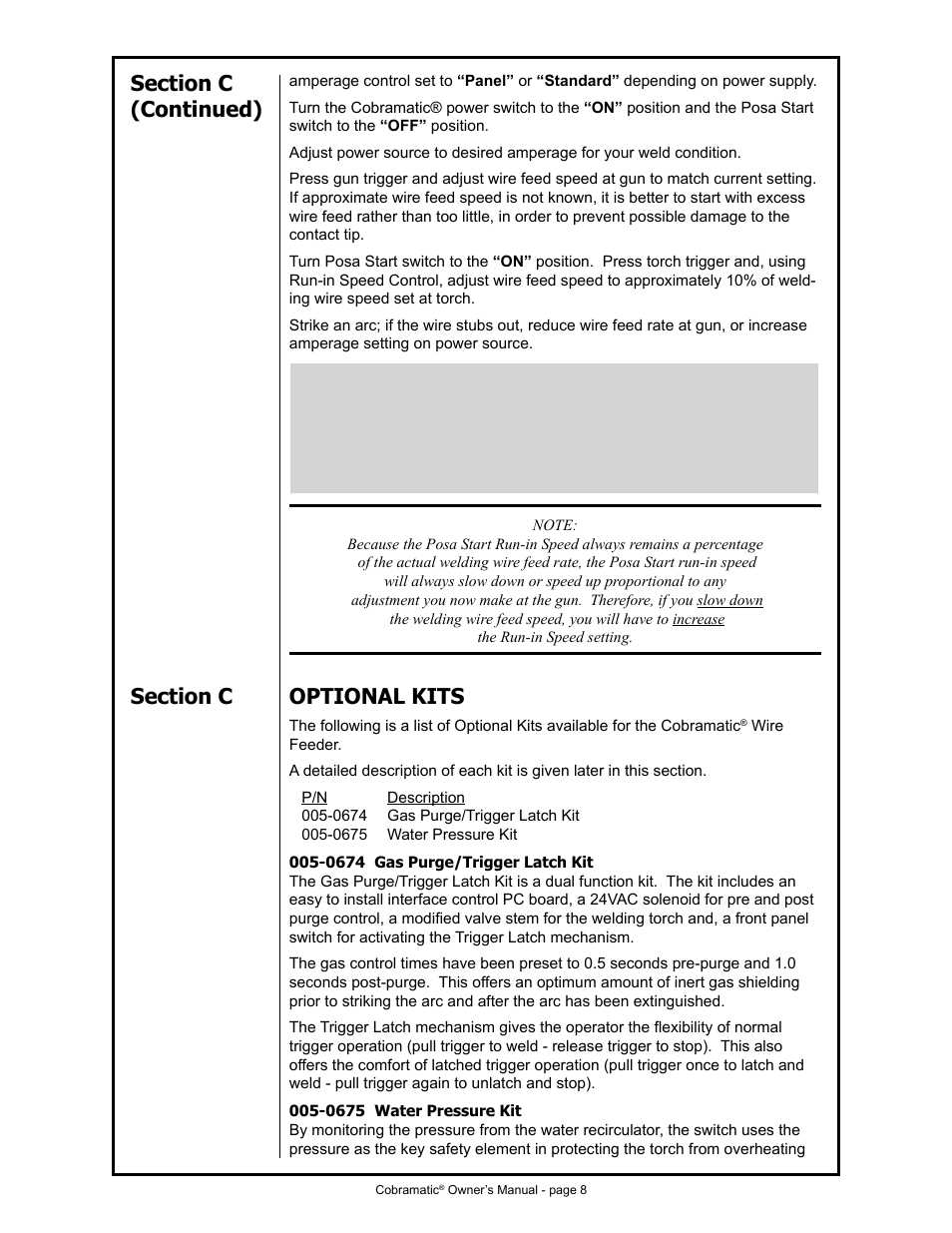 MK Products Cobramatic 42VAC User Manual | Page 14 / 38