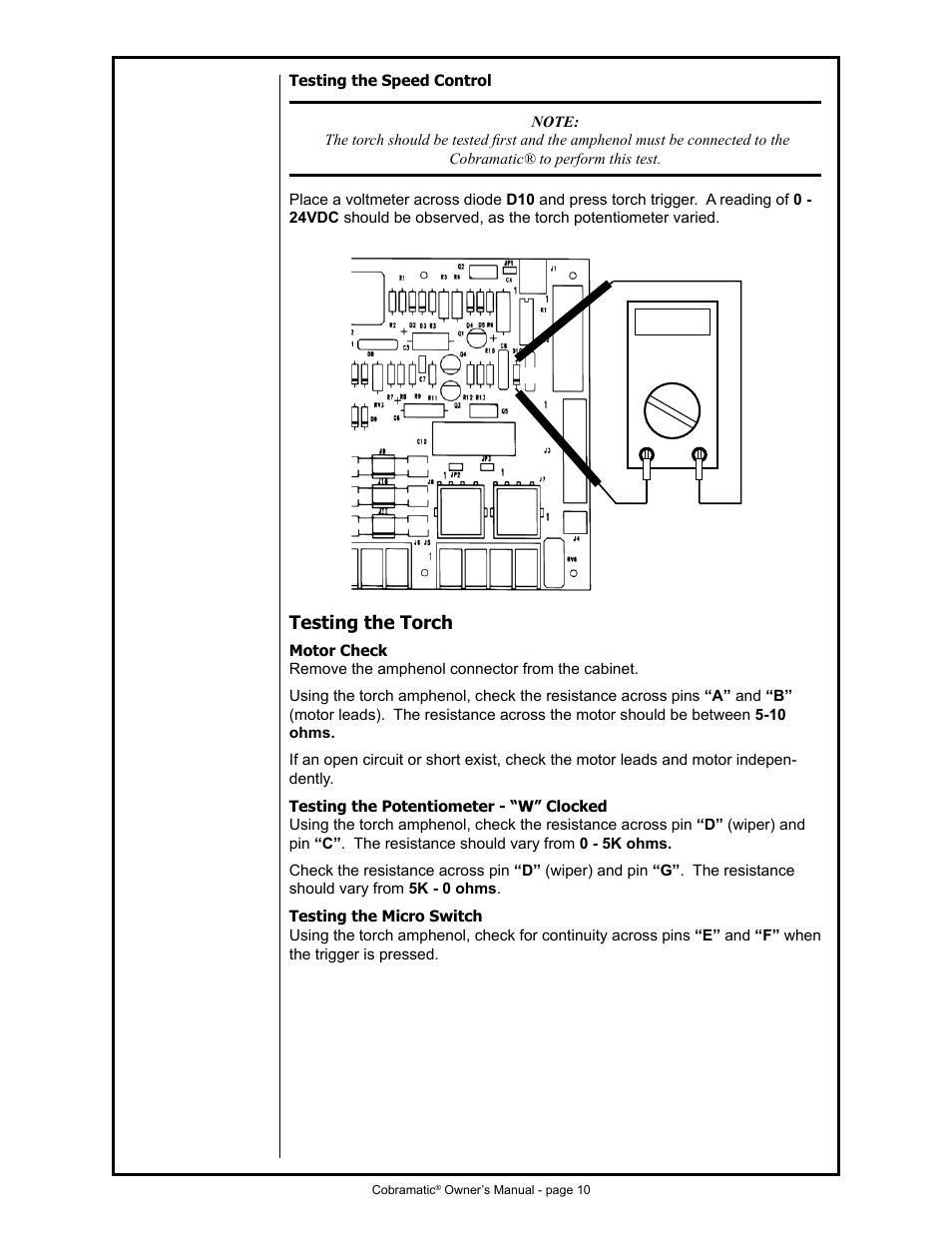 MK Products Cobramatic 42VAC User Manual | Page 16 / 38