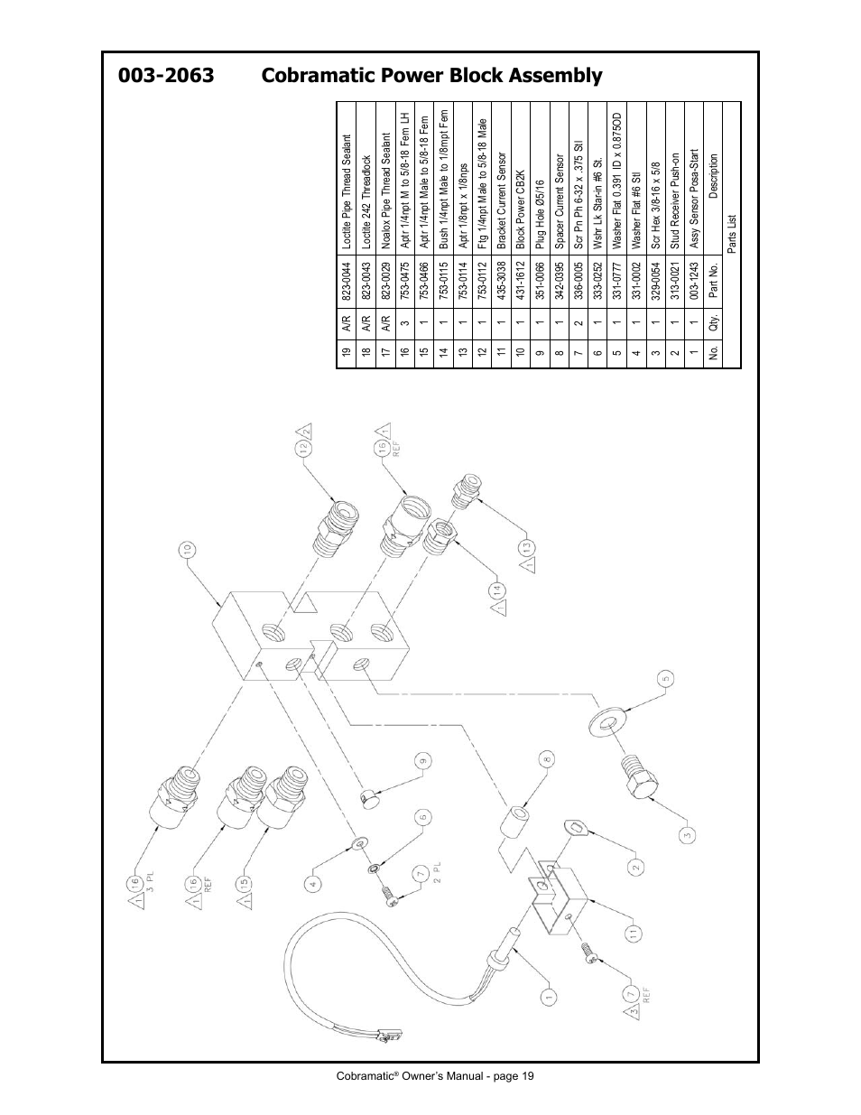 2063 cobramatic power block assembly | MK Products Cobramatic 42VAC User Manual | Page 25 / 38