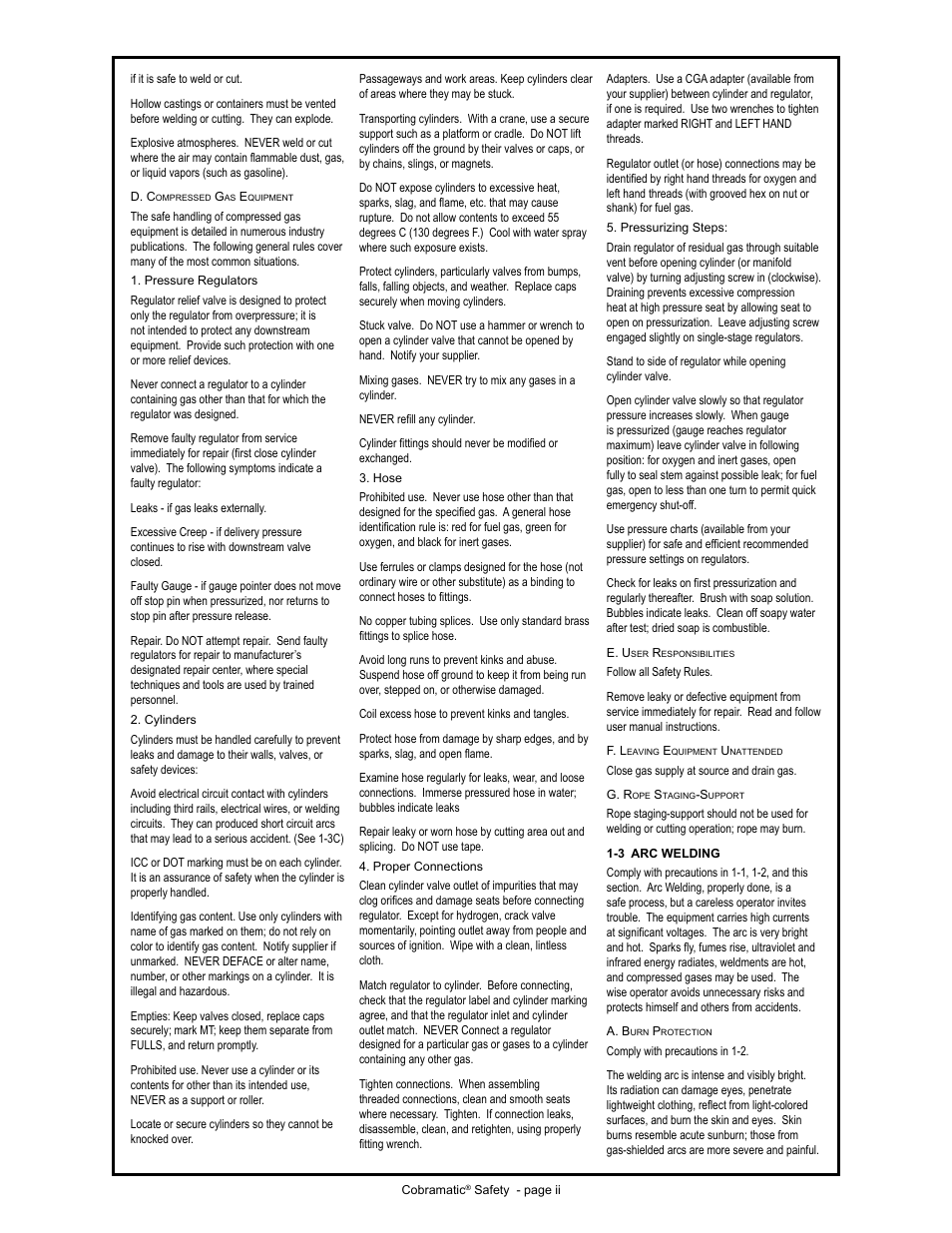 MK Products Cobramatic 42VAC User Manual | Page 4 / 38