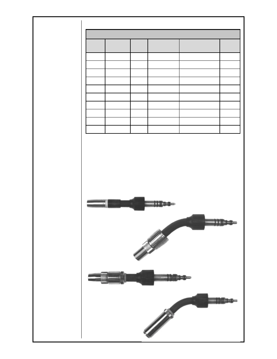 Section 7 torch barrel liners, Sections 8 barrel assemblies, Prince xl torch barrel liners | MK Products Prince XL/Spool Gun User Manual | Page 11 / 41