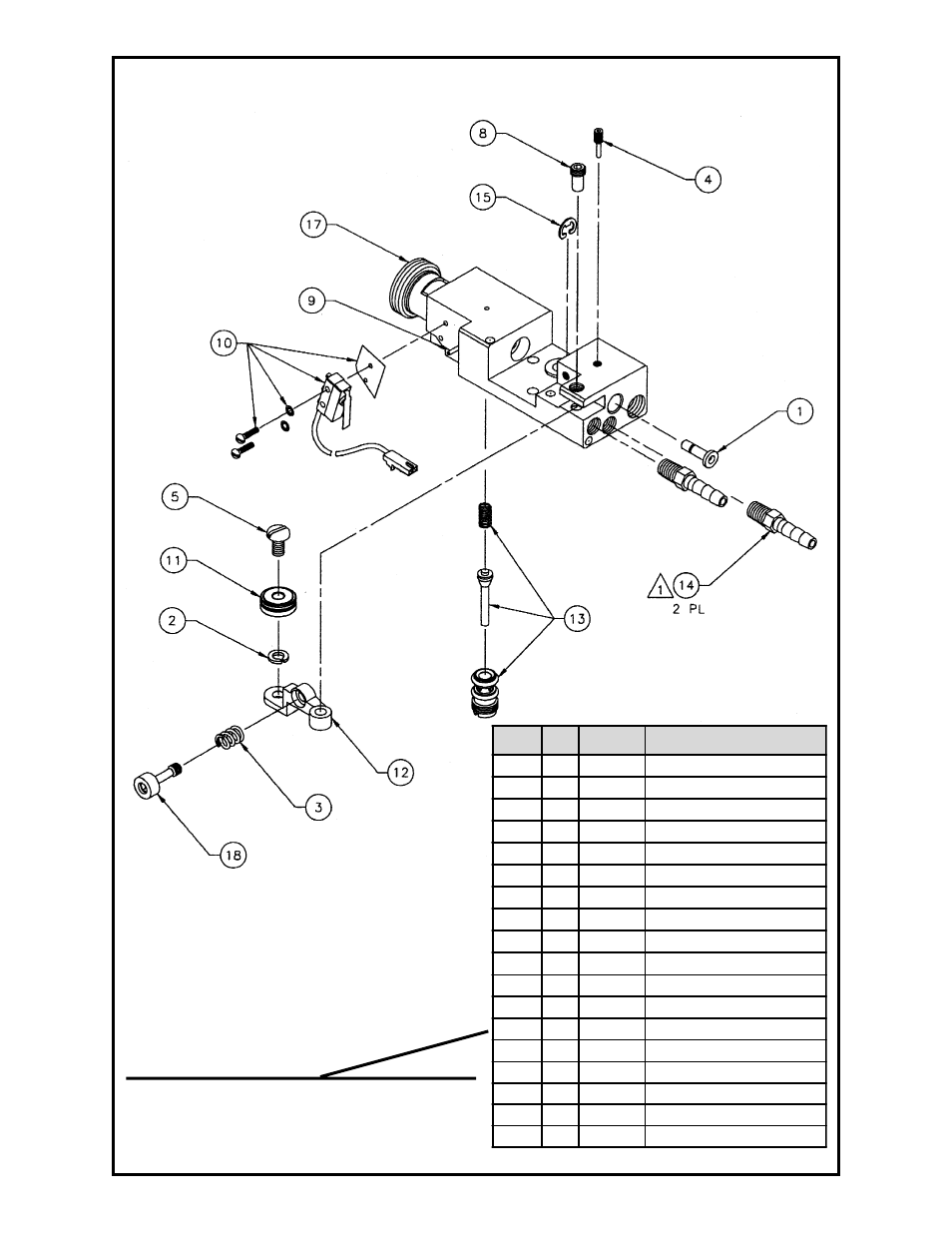 Section 22 head body, exploded view | MK Products Prince XL/Spool Gun User Manual | Page 25 / 41