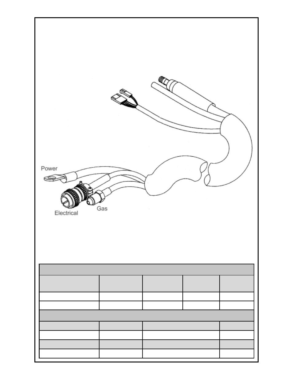 Section 33 spool gun lead assy, Power cable and gas hose fittings | MK Products Prince XL/Spool Gun User Manual | Page 36 / 41