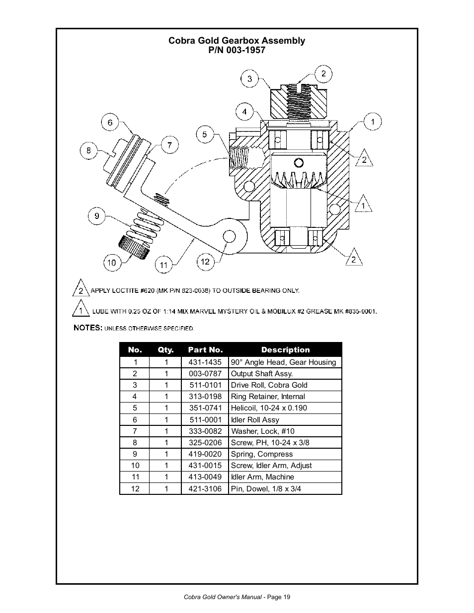 MK Products Cobra Gold Gooseneck User Manual | Page 24 / 41