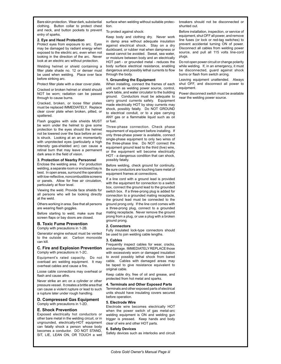 MK Products Cobra Gold Gooseneck User Manual | Page 4 / 41