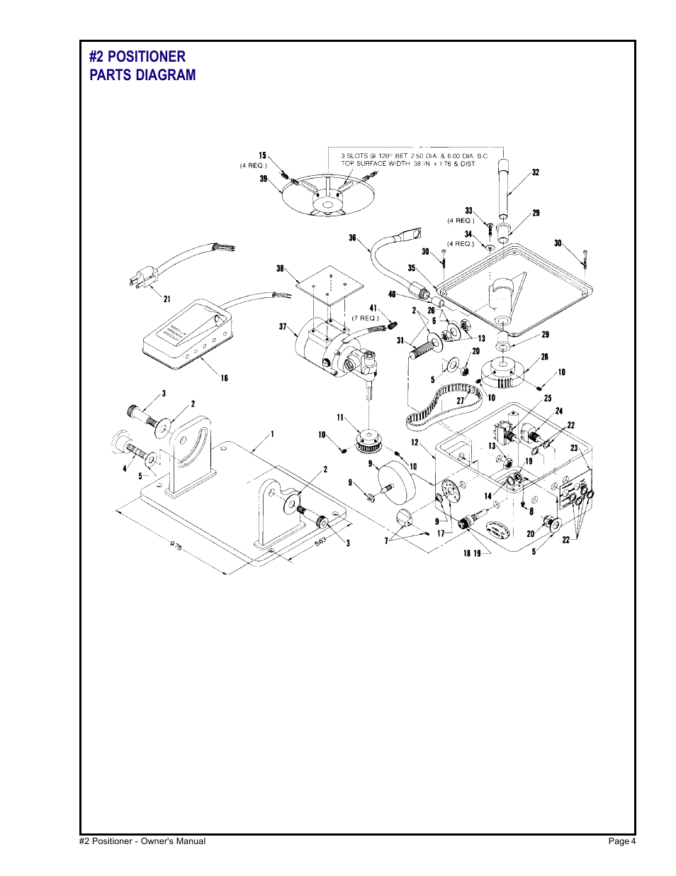 2 positioner parts diagram | MK Products Positioner #2 User Manual | Page 11 / 15