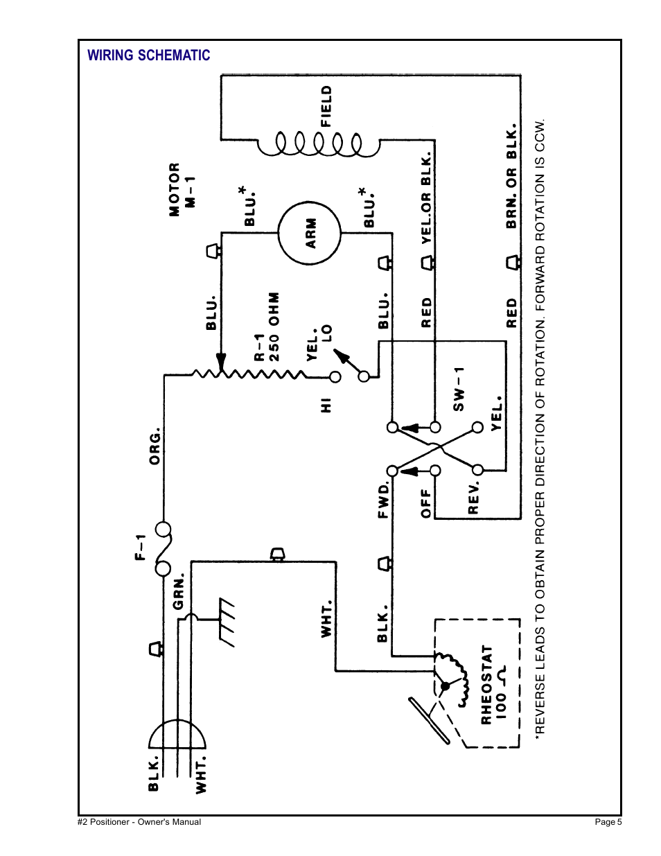 Wiring schematic | MK Products Positioner #2 User Manual | Page 12 / 15