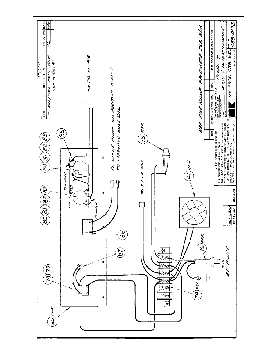 0172 - eng. drawing | MK Products Pulse+ User Manual | Page 23 / 25
