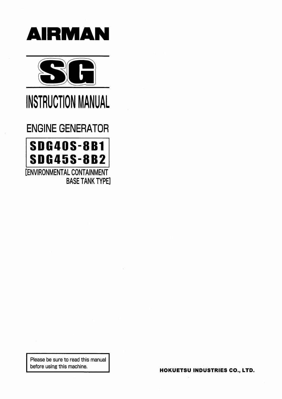 MMD Equipment 40S-8B1 User Manual | 69 pages