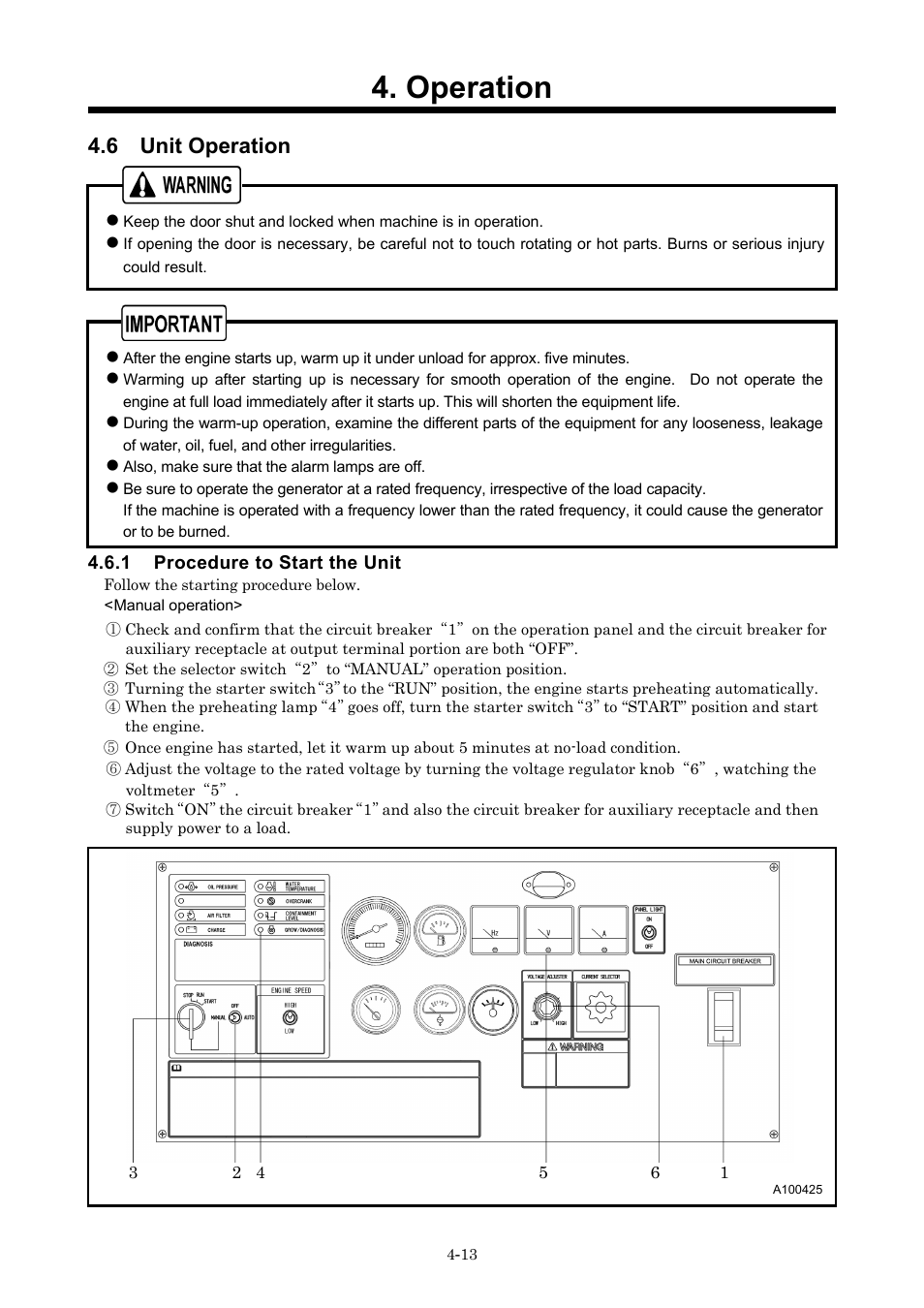Operation, 6 unit operation | MMD Equipment 40S-8B1 User Manual | Page 34 / 69