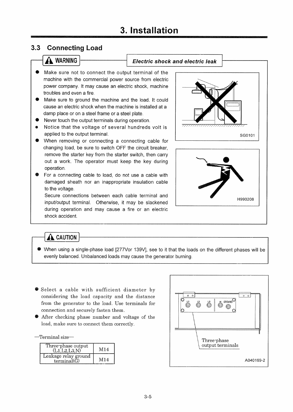 3 connecting load | MMD Equipment 150S-6A6 User Manual | Page 21 / 67