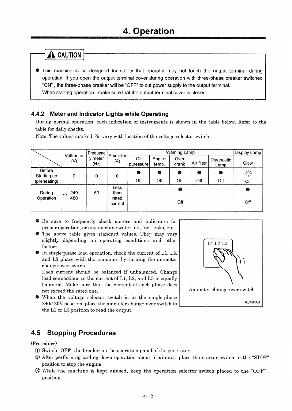 5 stopping procedures | MMD Equipment 150S-6A6 User Manual | Page 39 / 67