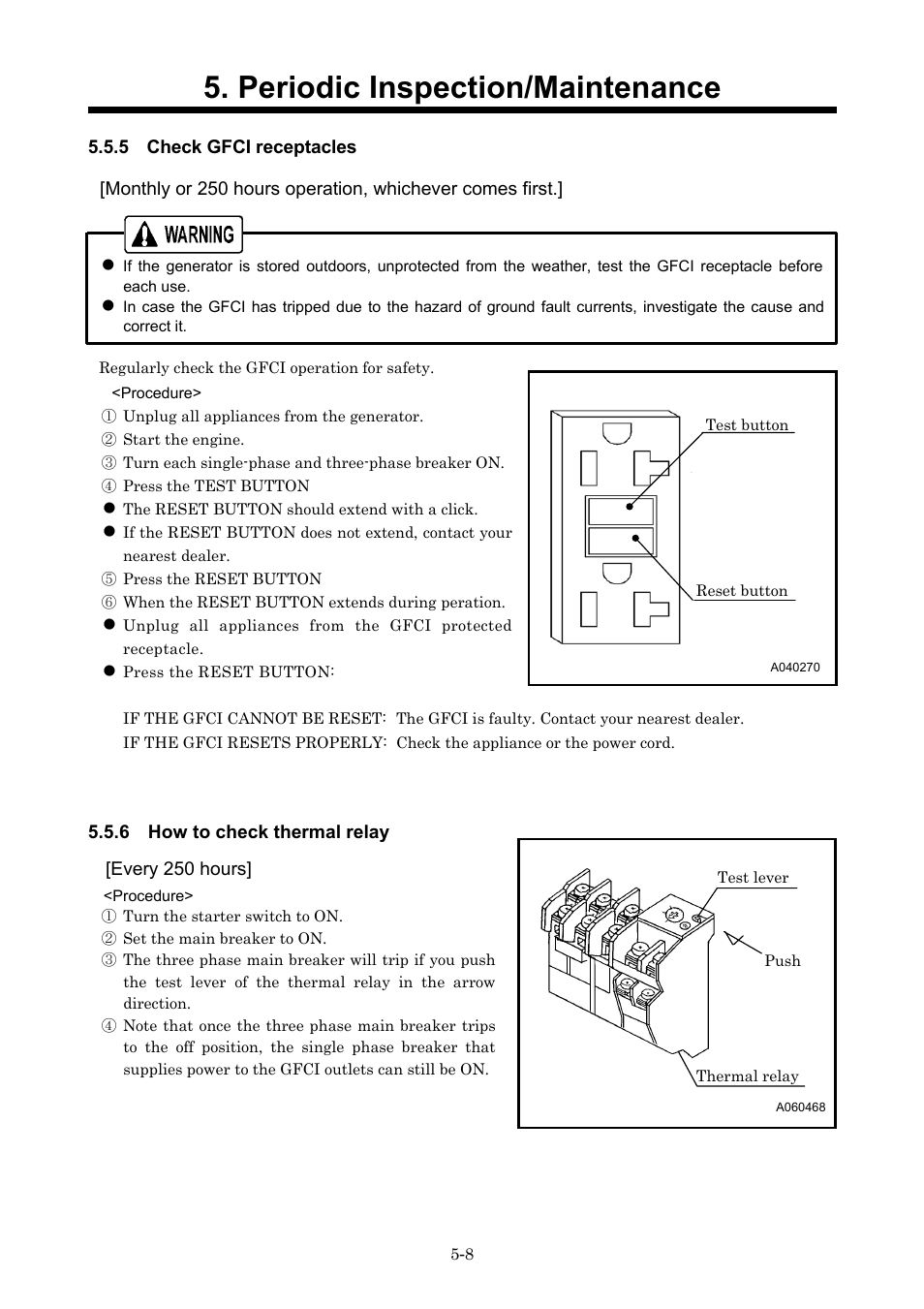 Periodic inspection/maintenance | MMD Equipment 400S-6B1 User Manual | Page 47 / 68