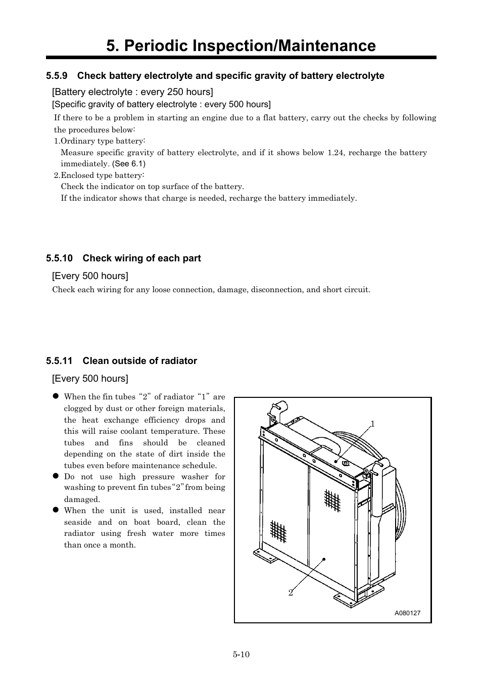Periodic inspection/maintenance | MMD Equipment 400S-6B1 User Manual | Page 49 / 68