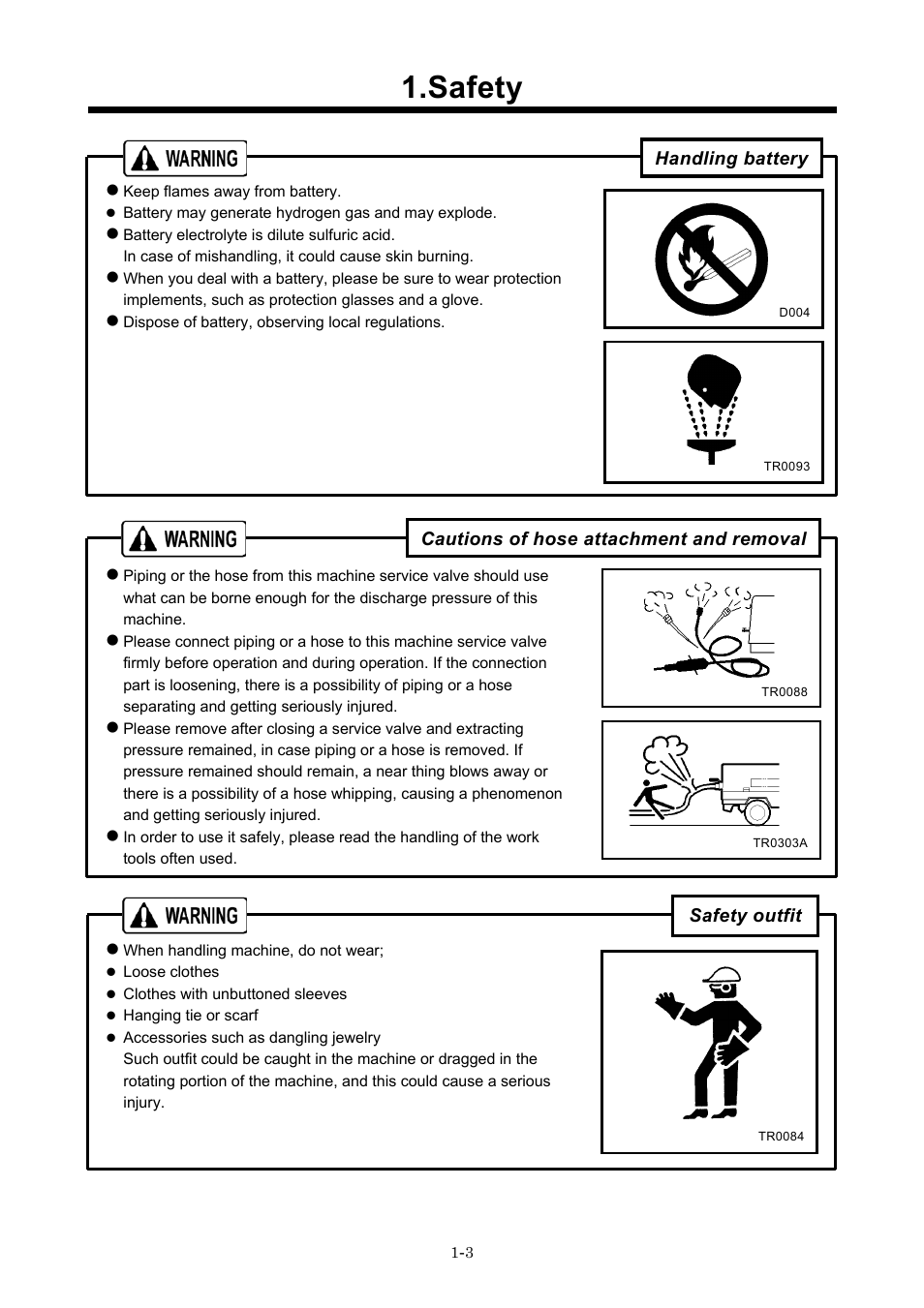 Safety | MMD Equipment 185S-5C2 part 1 User Manual | Page 6 / 36