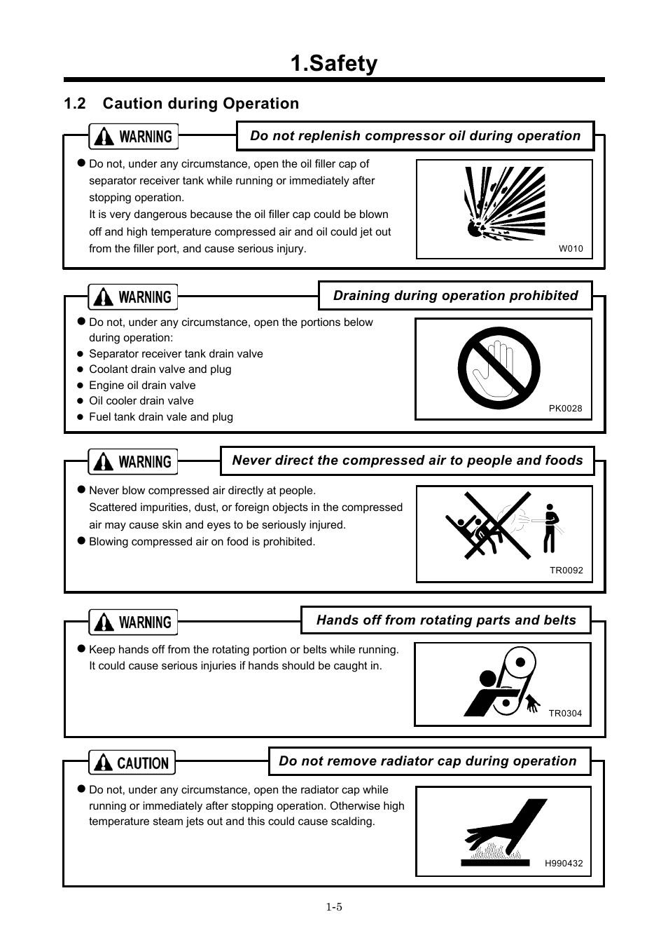 Safety, 2 caution during operation | MMD Equipment 185S-5C2 part 1 User Manual | Page 8 / 36