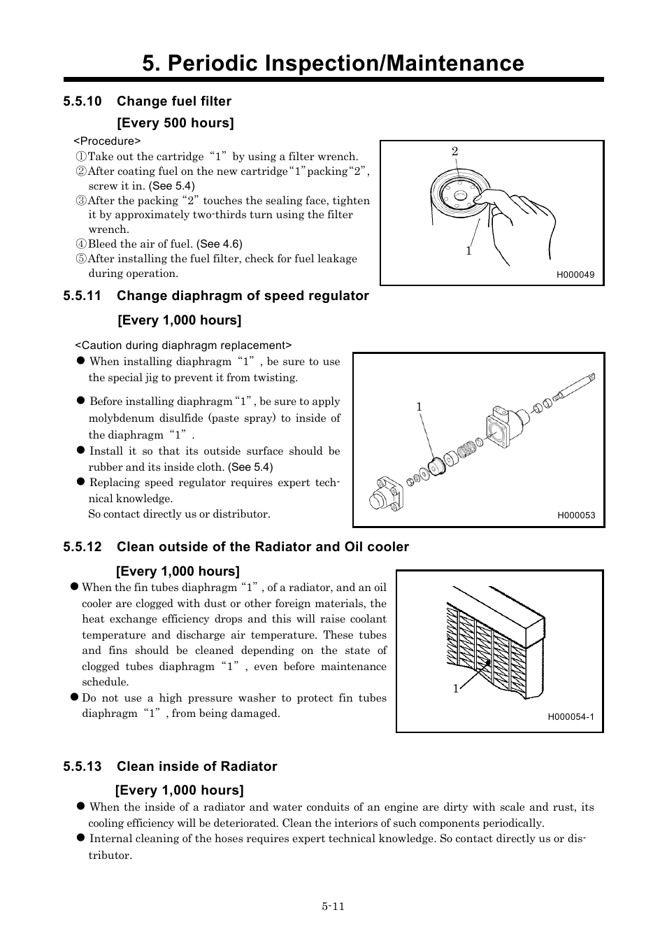 Periodic inspection/maintenance | MMD Equipment 185S-5C2 part 2 User Manual | Page 11 / 29