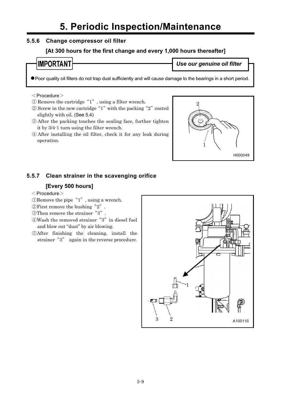 Periodic inspection/maintenance | MMD Equipment 185S-5C2 part 2 User Manual | Page 9 / 29