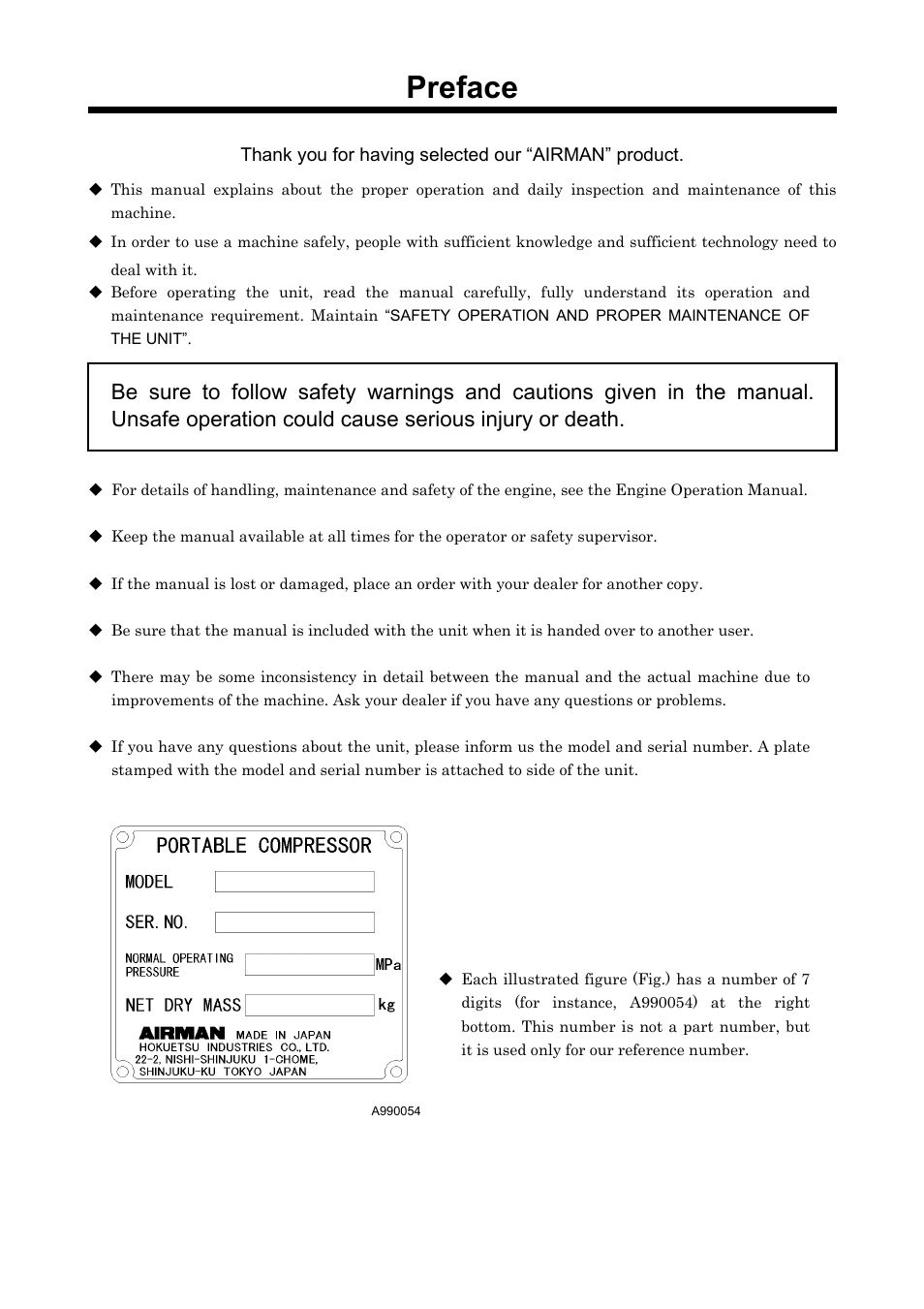 Preface | MMD Equipment 185S-6C1 User Manual | Page 2 / 65