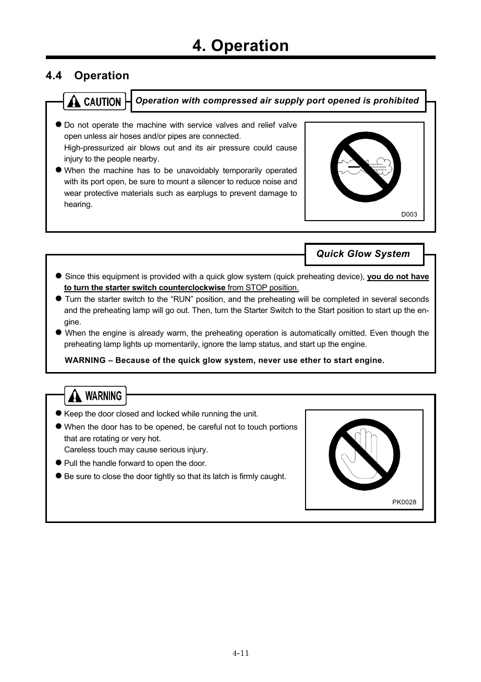 4 operation, Operation | MMD Equipment 185S-6C1 User Manual | Page 29 / 65