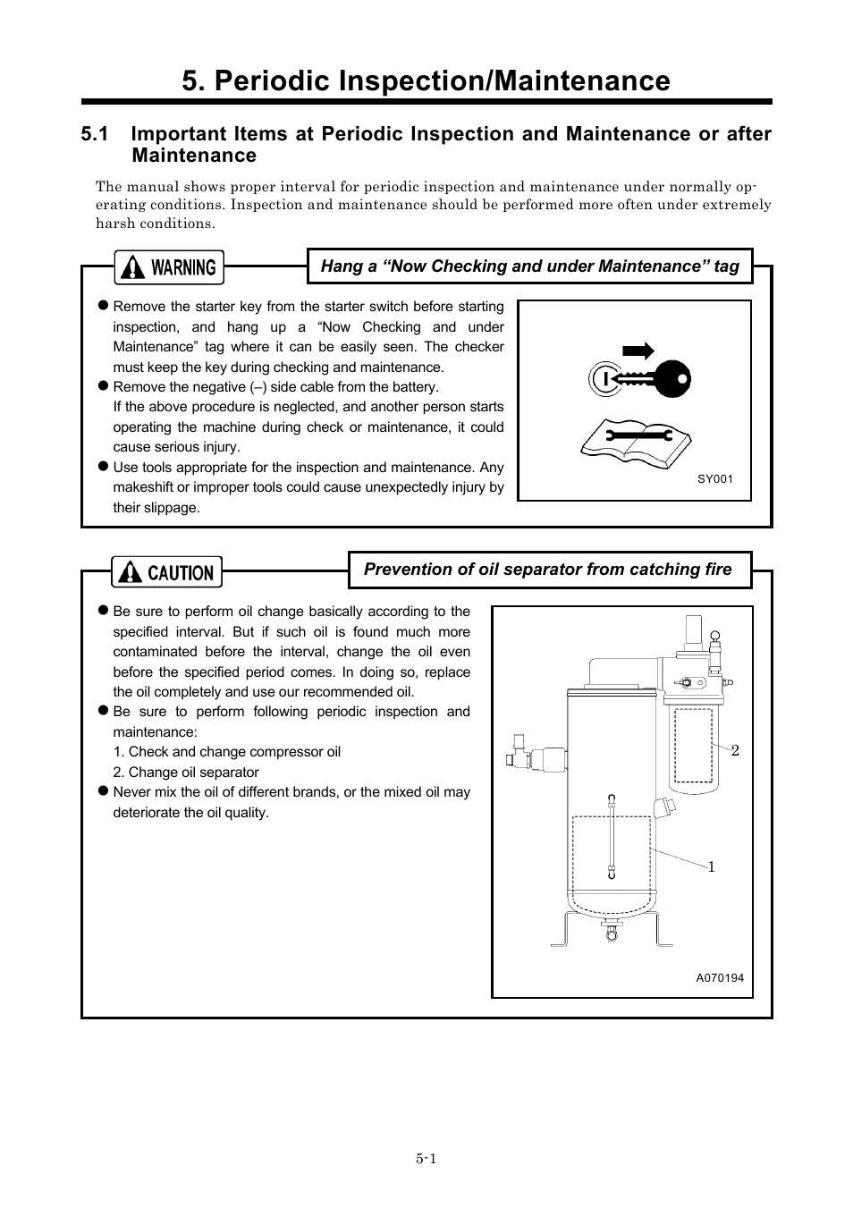 Periodic inspection/maintenance | MMD Equipment 185S-6C1 User Manual | Page 38 / 65