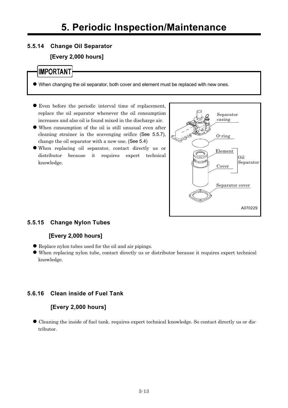 Periodic inspection/maintenance | MMD Equipment 185S-6C1 User Manual | Page 50 / 65