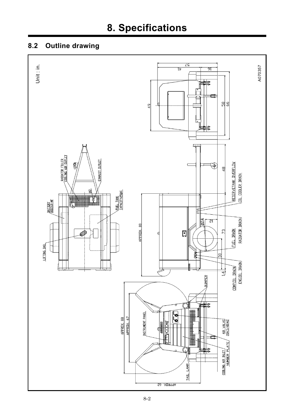 2 outline drawing, Specifications | MMD Equipment 185S-6C1 User Manual | Page 60 / 65