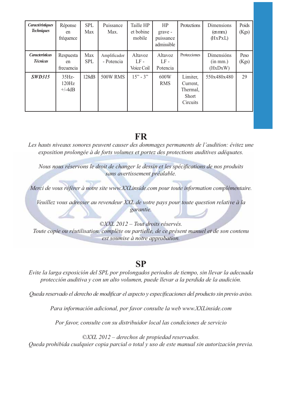 Swd315 | Mogar Music SWD315 User Manual | Page 14 / 16