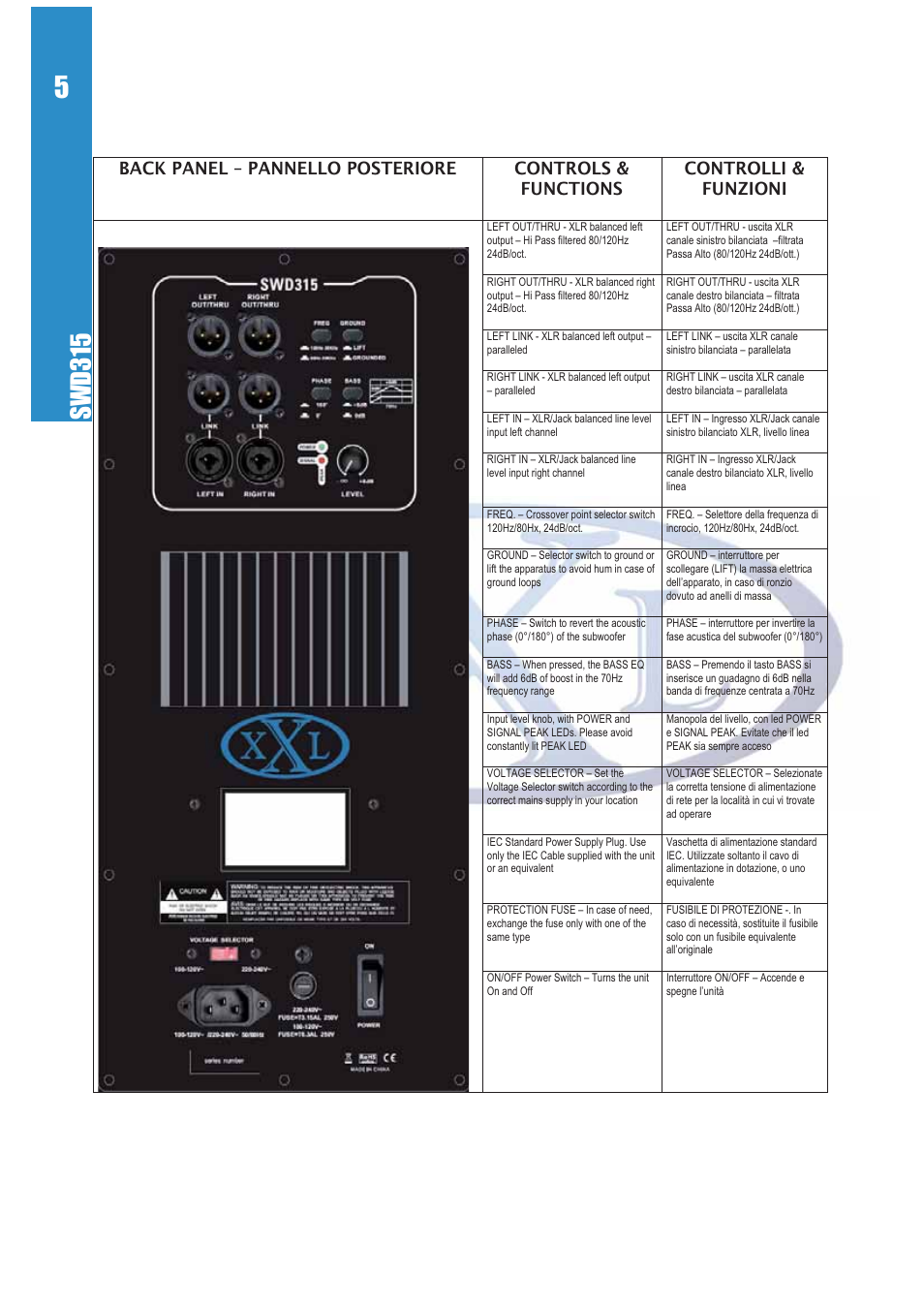 Swd315 | Mogar Music SWD315 User Manual | Page 5 / 16