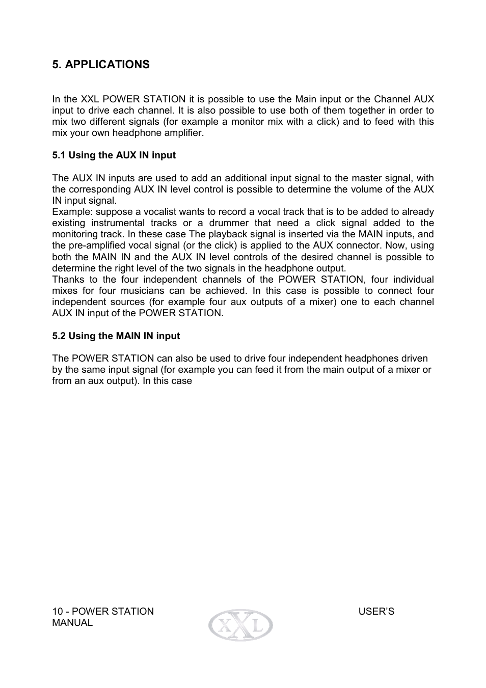 Mogar Music POWERSTATION User Manual | Page 11 / 16