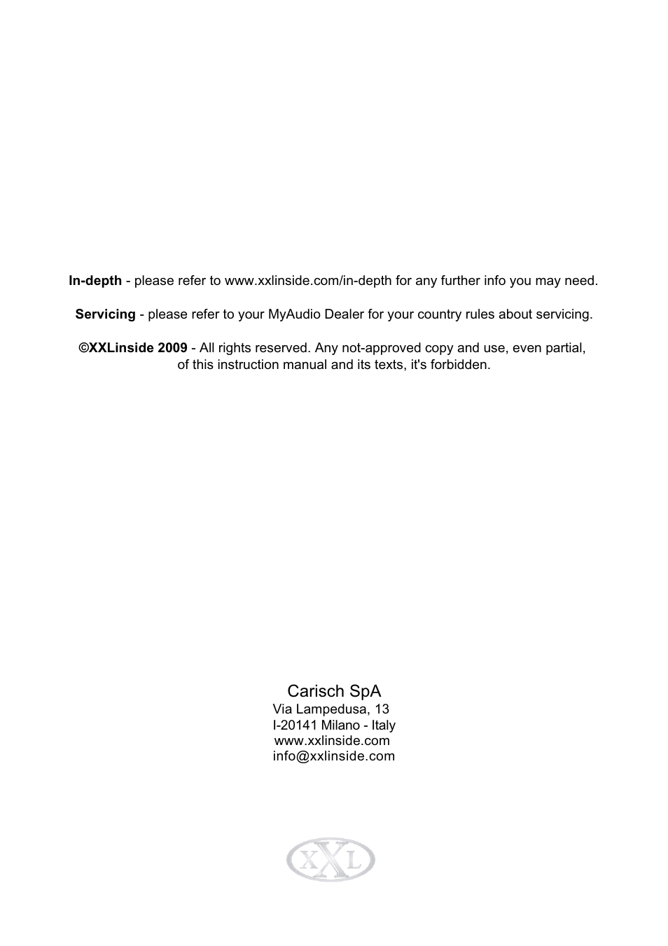 Carisch spa | Mogar Music POWERSTATION User Manual | Page 16 / 16