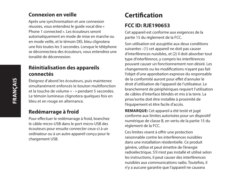 Certification | Monster iSport SuperSlim Wireless Bluetooth In Ear Sport Headphones User Manual | Page 24 / 239