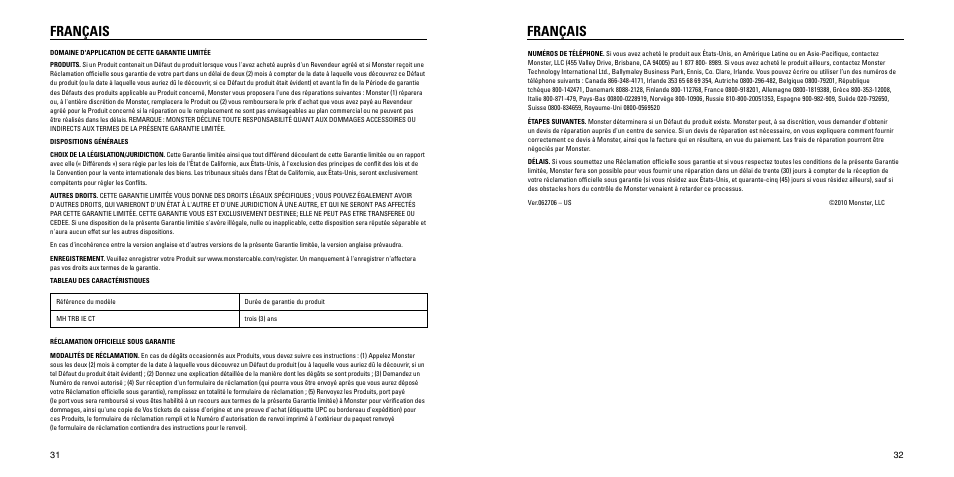 Français | Monster Turbine High Performance In-Ear Speakers User Manual | Page 17 / 27