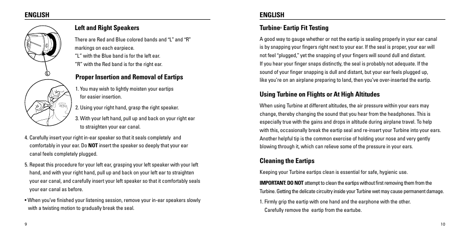 Monster Turbine High Performance In-Ear Speakers User Manual | Page 6 / 27