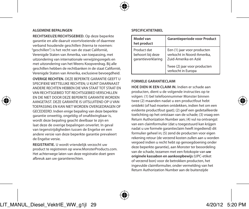Monster Diesel VEKTR In-Ear Headphones User Manual | Page 29 / 84