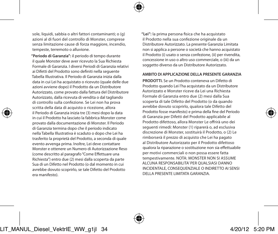 Monster Diesel VEKTR In-Ear Headphones User Manual | Page 34 / 84
