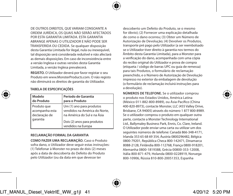 Monster Diesel VEKTR In-Ear Headphones User Manual | Page 41 / 84
