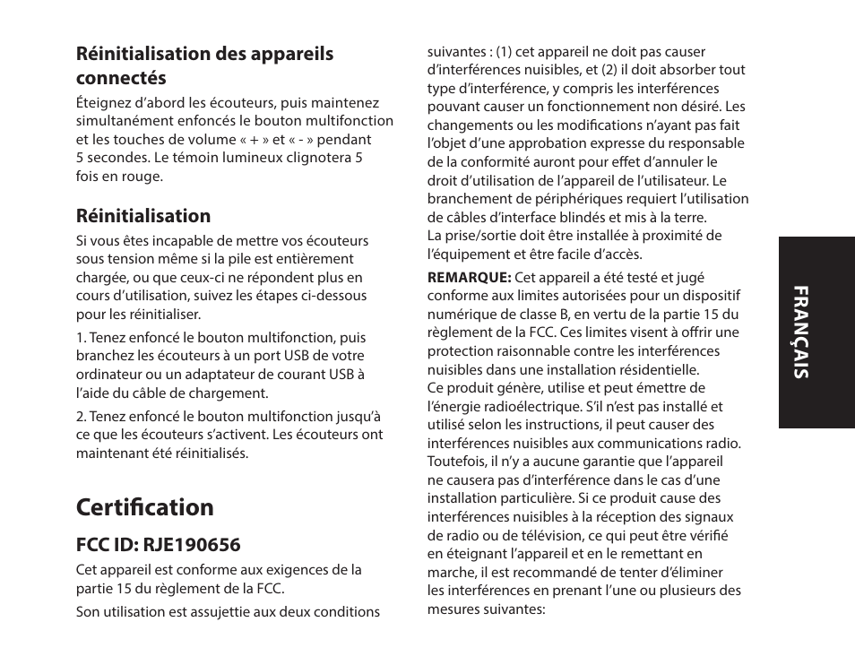 Certification | Monster iSport Bluetooth Wireless In Ear Sport Headphones User Manual | Page 23 / 232