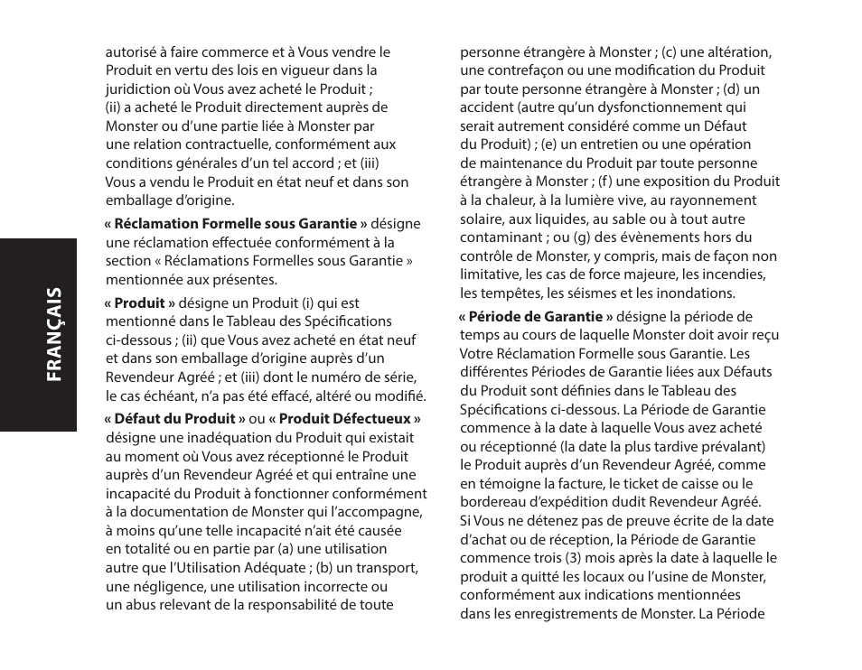 Fr anç ais | Monster iSport Bluetooth Wireless In Ear Sport Headphones User Manual | Page 26 / 232