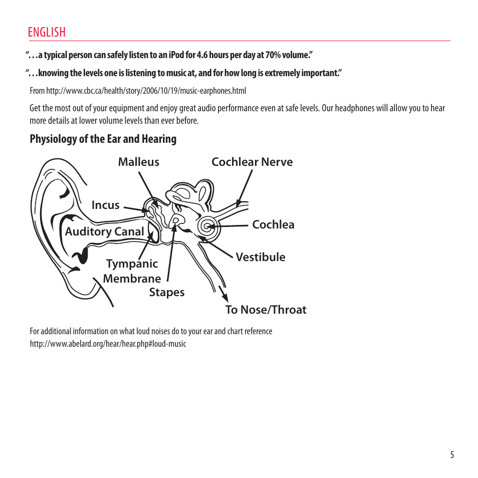 English | Monster NCredible NTune User Manual | Page 5 / 114