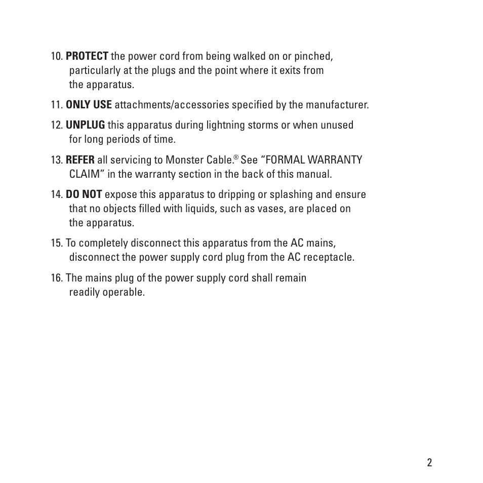 Monster Clarity HD Model One High Definition Multi-Media Speaker Monitor Gloss Finish User Manual | Page 3 / 84