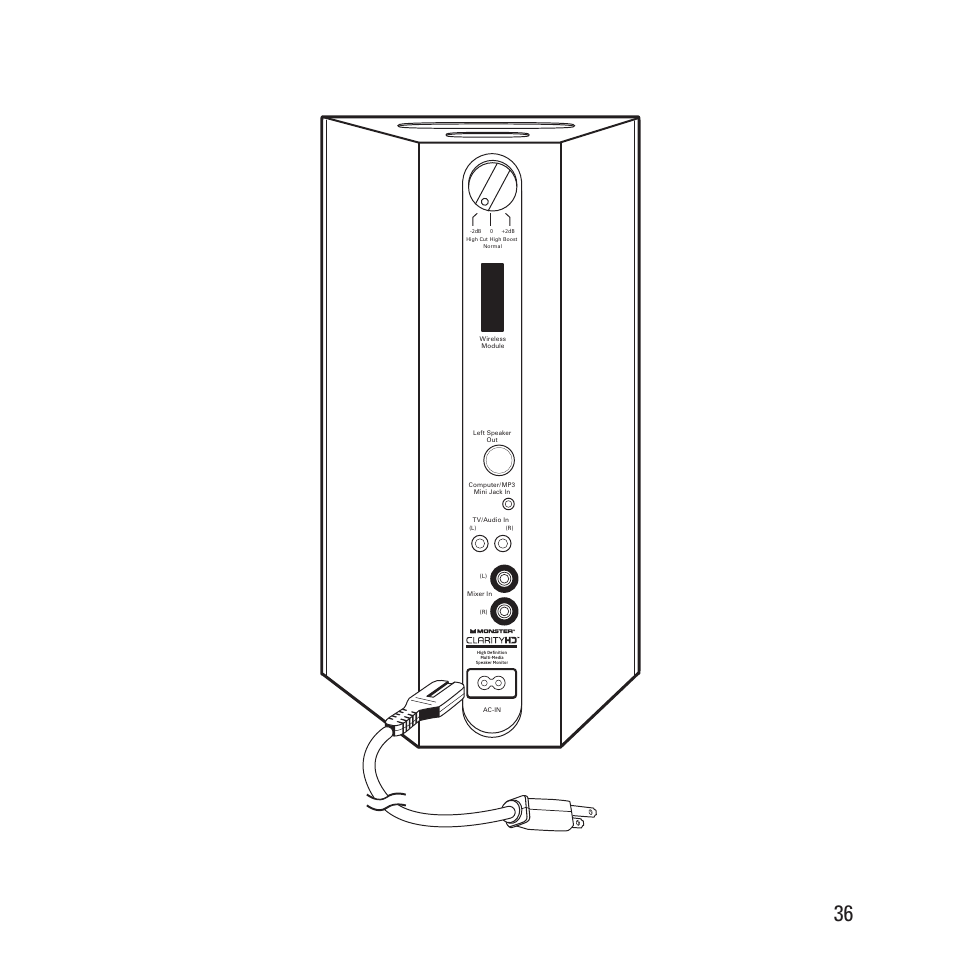 Monster Clarity HD Model One High Definition Multi-Media Speaker Monitor Gloss Finish User Manual | Page 37 / 84