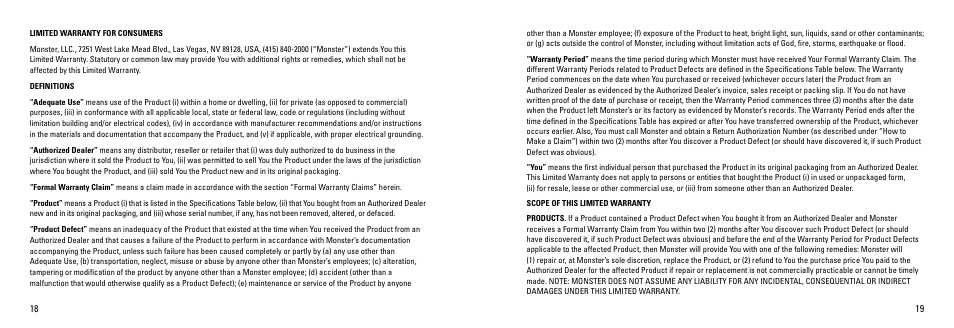 Monster ClarityHD Precision Micro Bluetooth Speaker 100 User Manual | Page 11 / 13