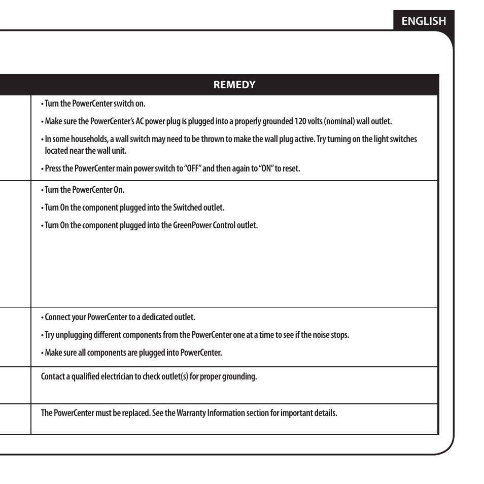 Monster AV 775G PowerCenter User Manual | Page 17 / 68