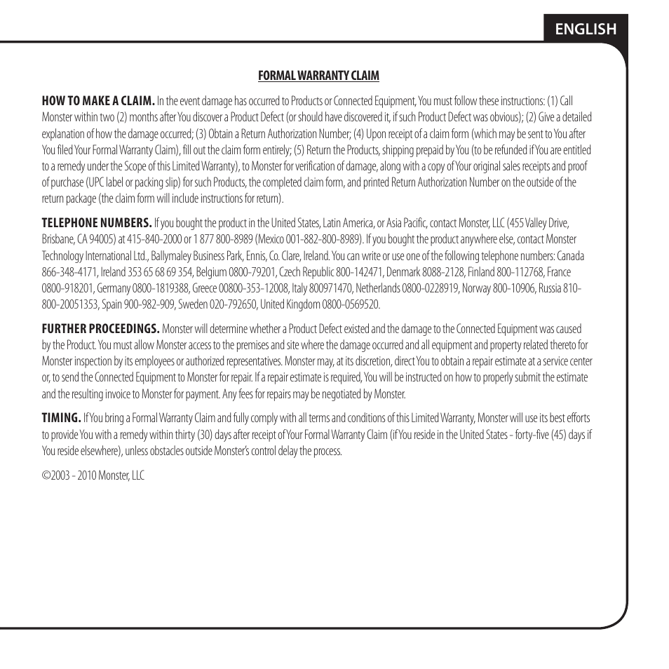 Monster AV 775G PowerCenter User Manual | Page 21 / 68