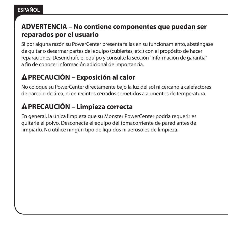 Monster AV 775G PowerCenter User Manual | Page 58 / 68