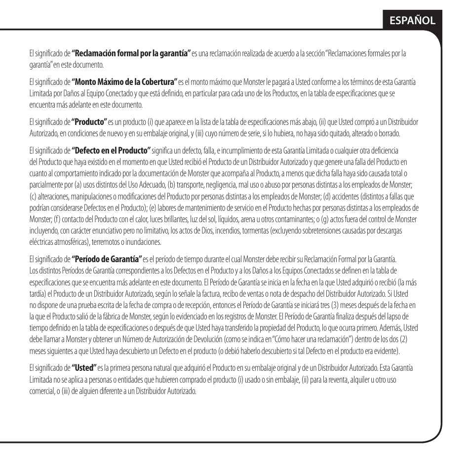 Monster AV 775G PowerCenter User Manual | Page 63 / 68